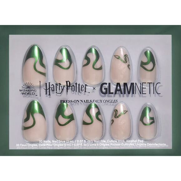 New Glamnetic x Harry Potter Collab - Parsel Tongue Press on Nails - Picture 2 of 4